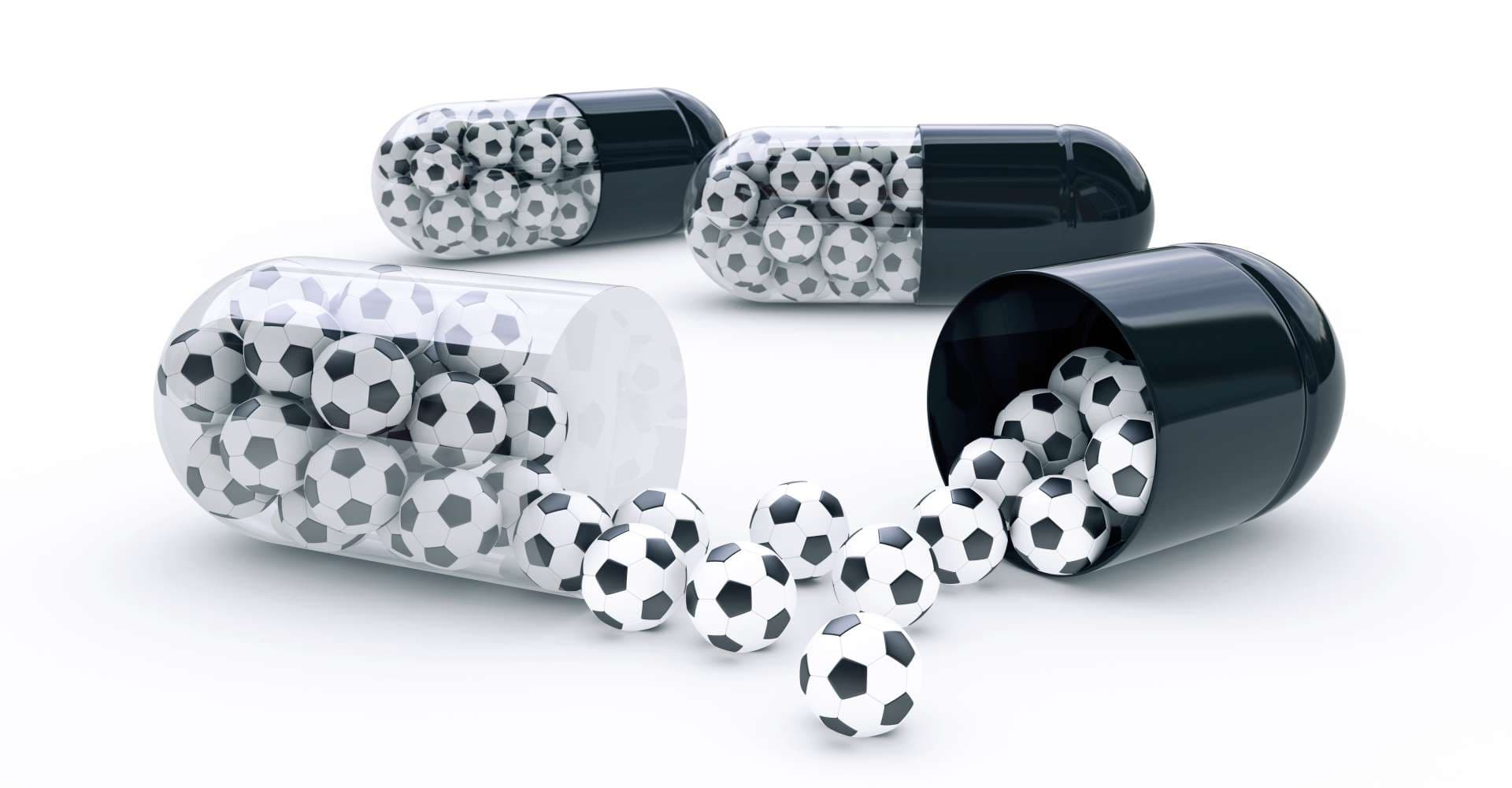 Kapsel mit Fußbällen - Design made in 3D