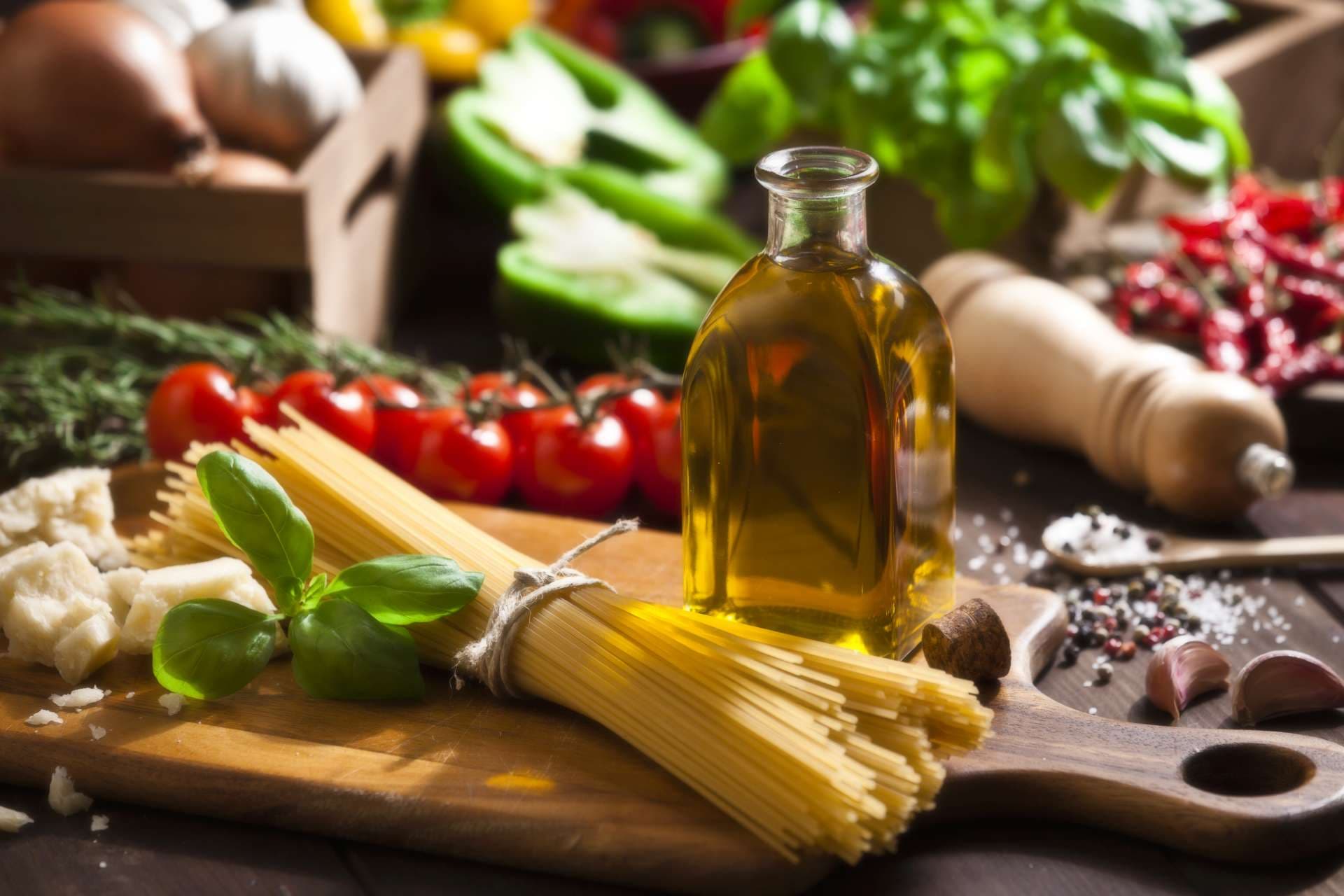 Zutat zum Kochen italienischer Spaguetti