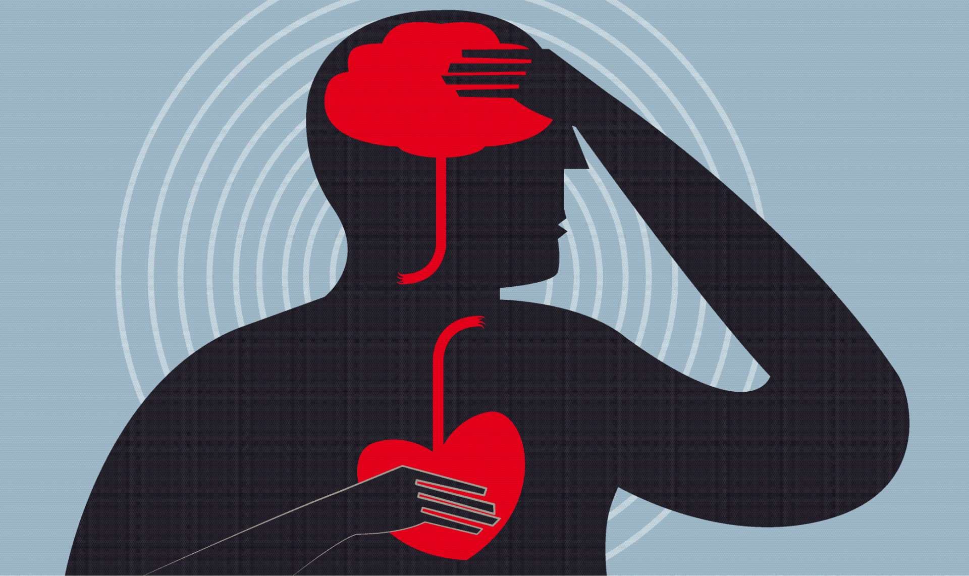 Illustration Herzinfarkt und Schlaganfall
