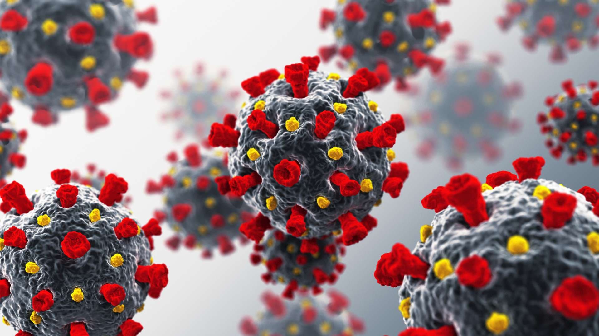 Coronavirus. COVID-19. 3D-Rendering