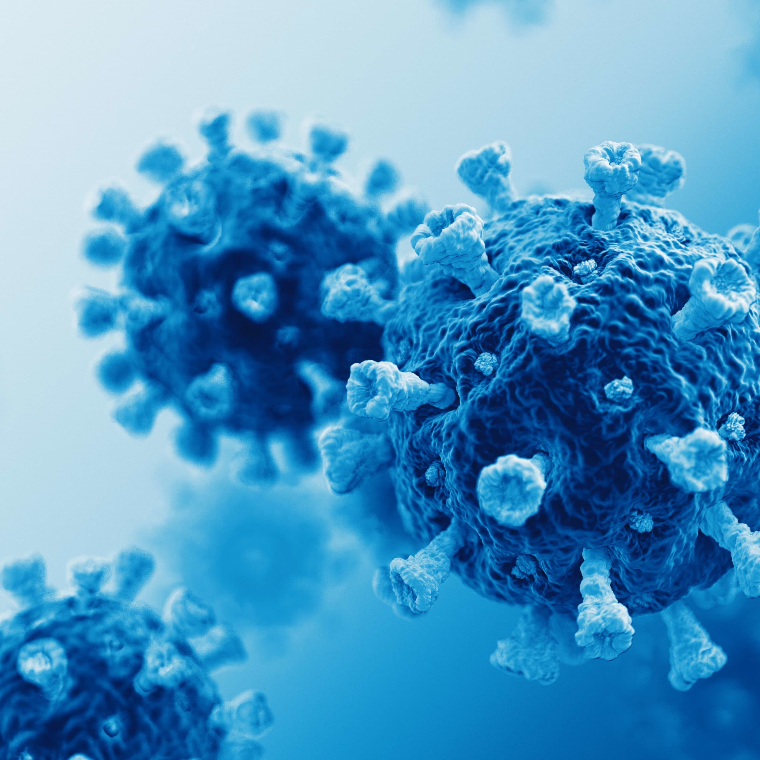 Coronavirus. COVID-19. 3D-Rendering