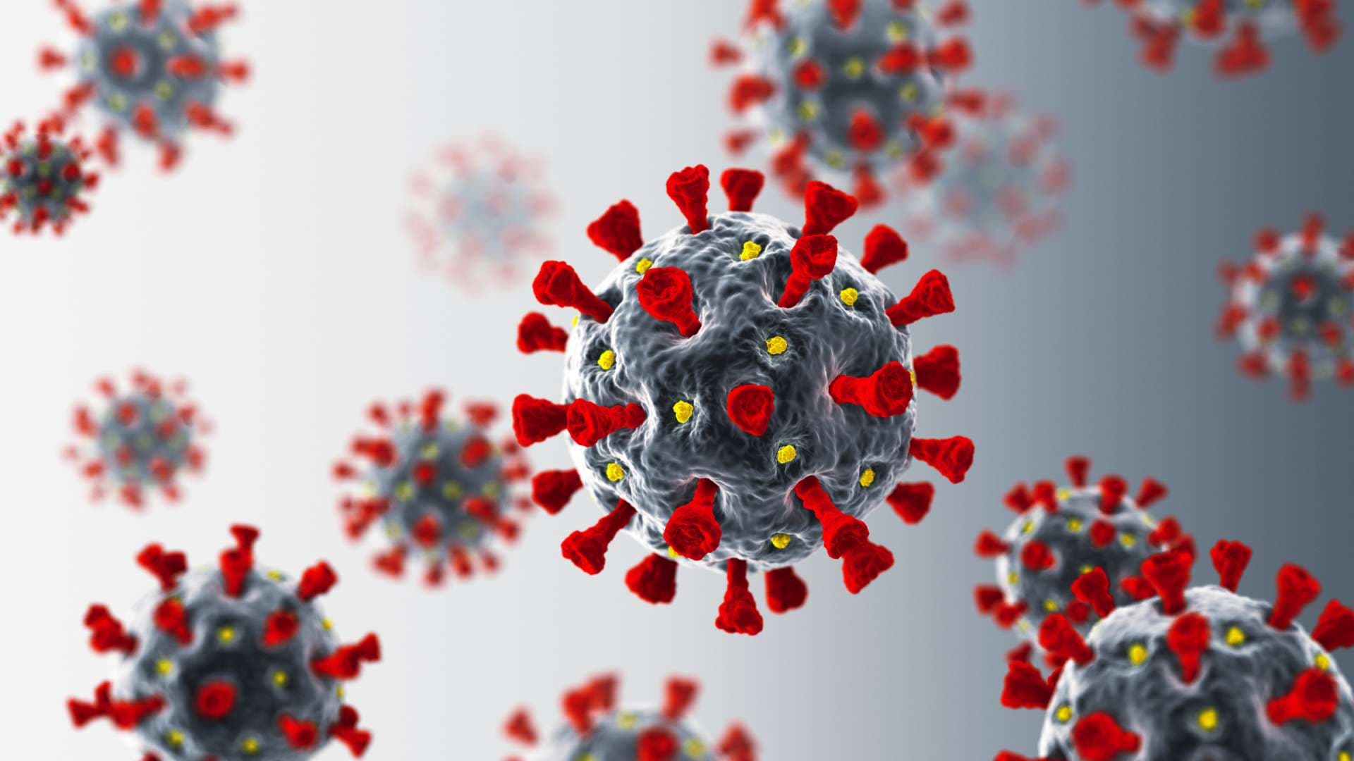 Coronavirus. COVID-19. 3D-Rendering