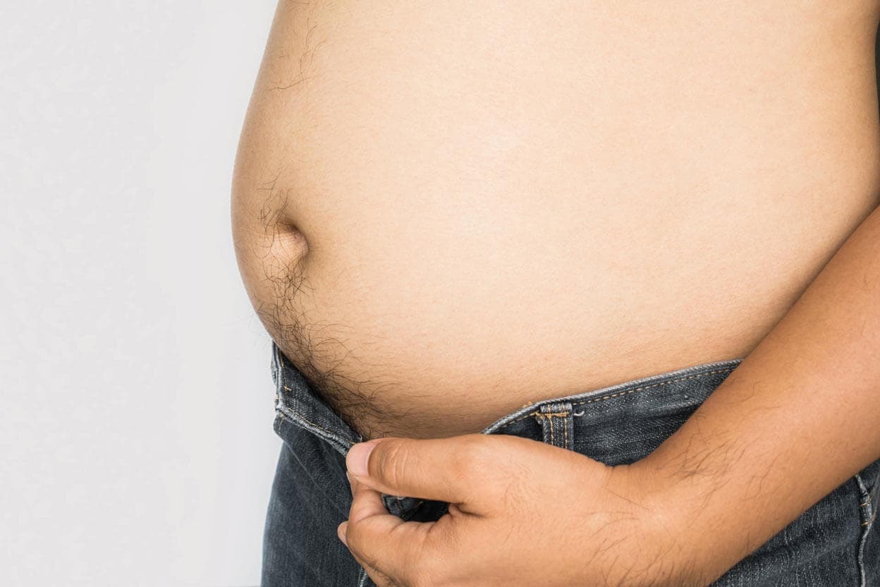 Männlicher Bauch