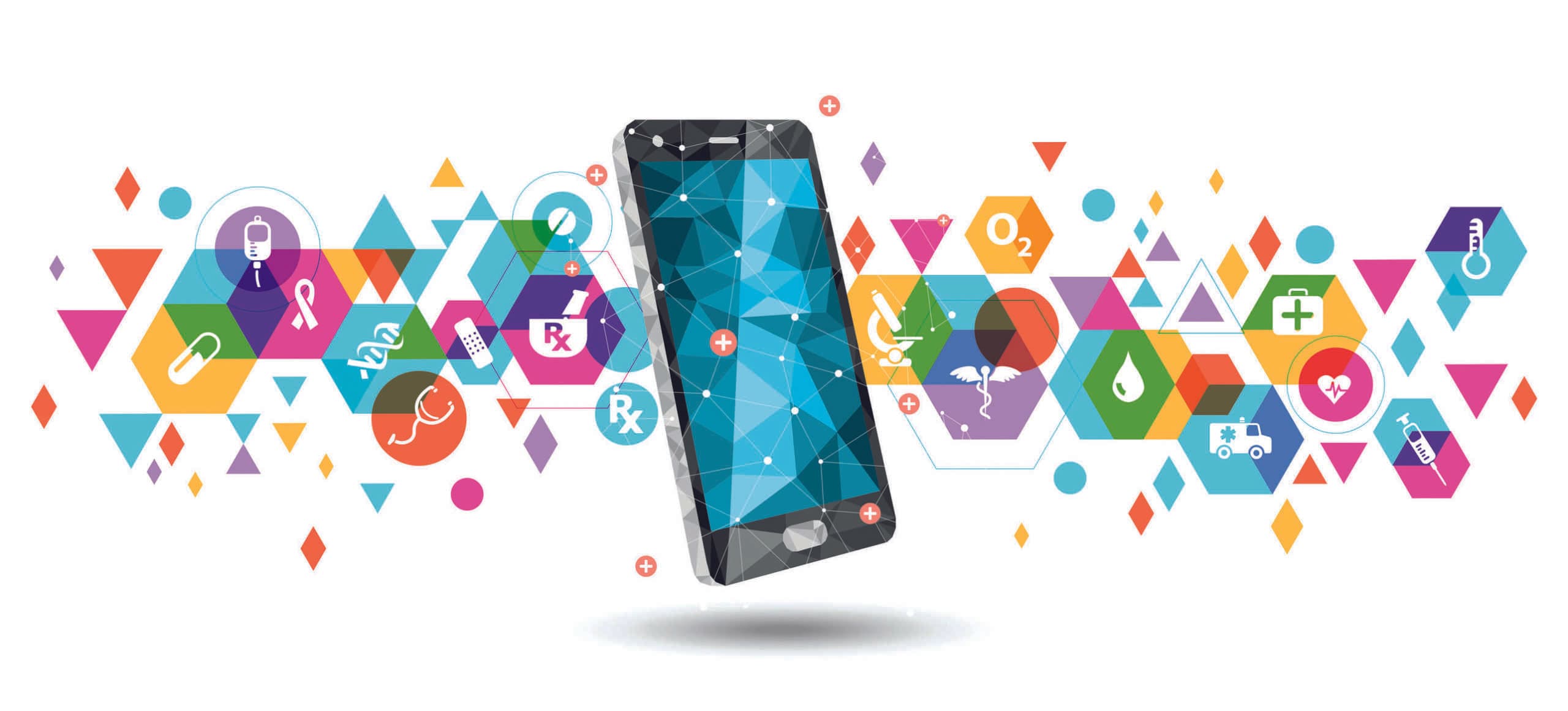 Smartphone mit Gesundheits-Apps in der Rheumatologie