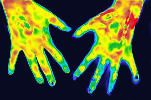 thermographie mains