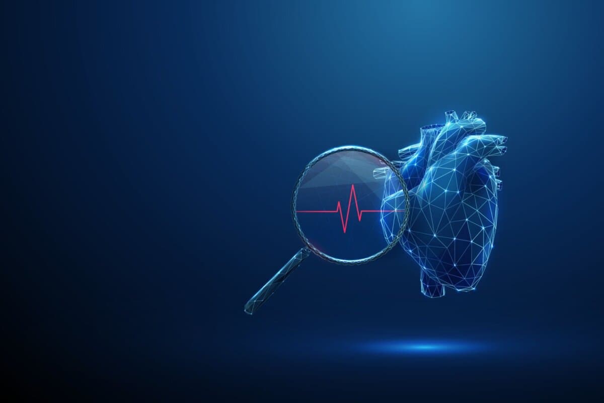 Herz mit Lupe, Detektion von Arrhythmien