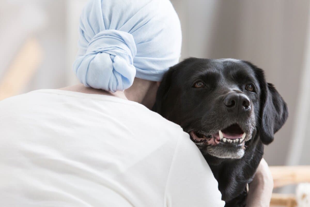 Tiertherapie Krebspatientin