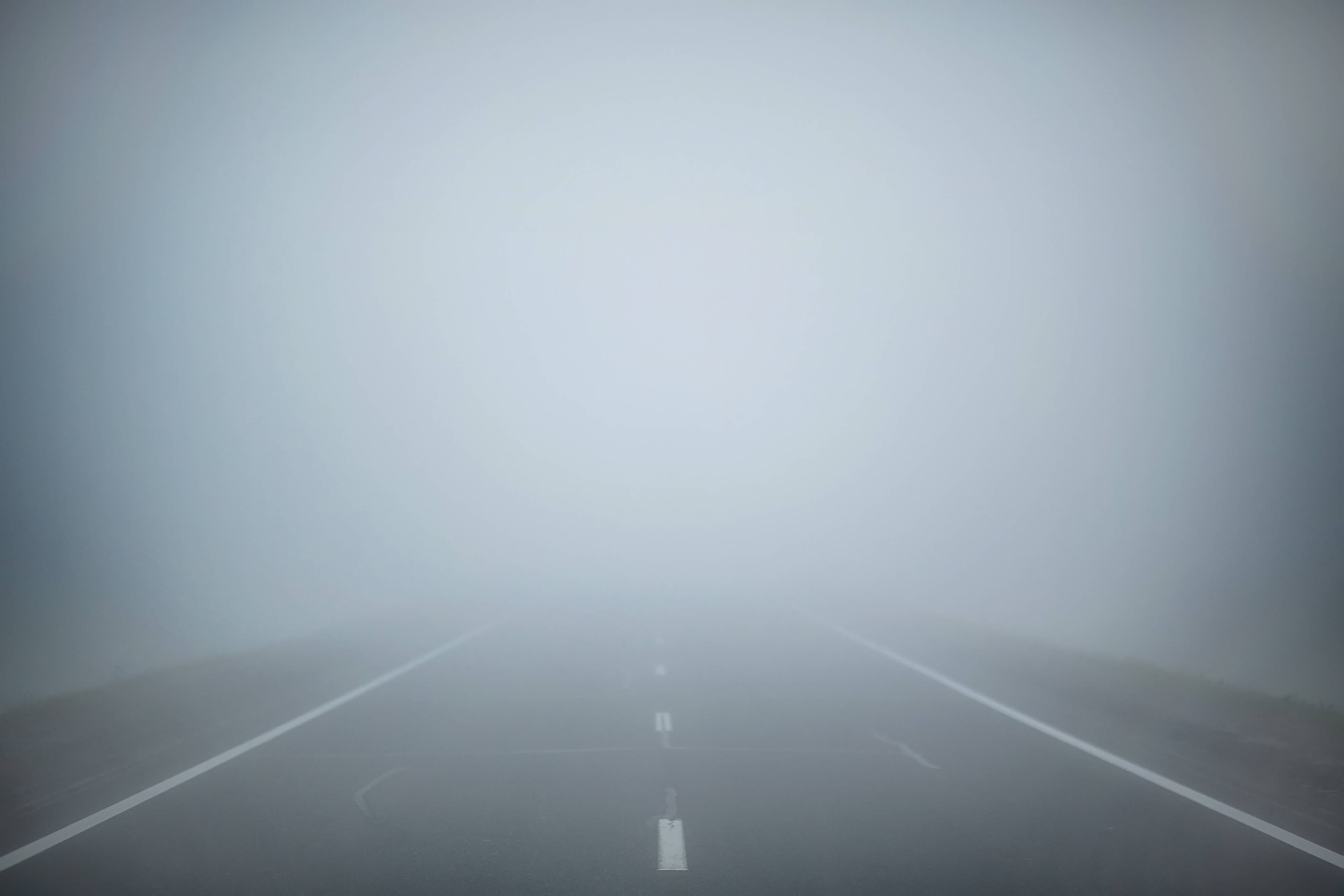 misty road