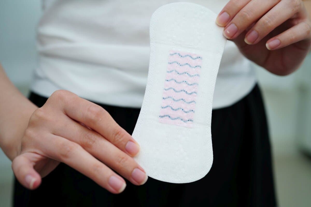 Binde zum Auffangen von Menstruationsblut