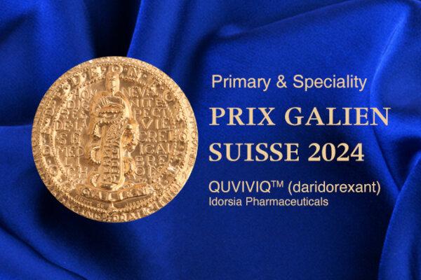 Prix Galien Suisse 2024, Primary & Specialty, QUVIVIQ, Idorsia Pharmaceuticals