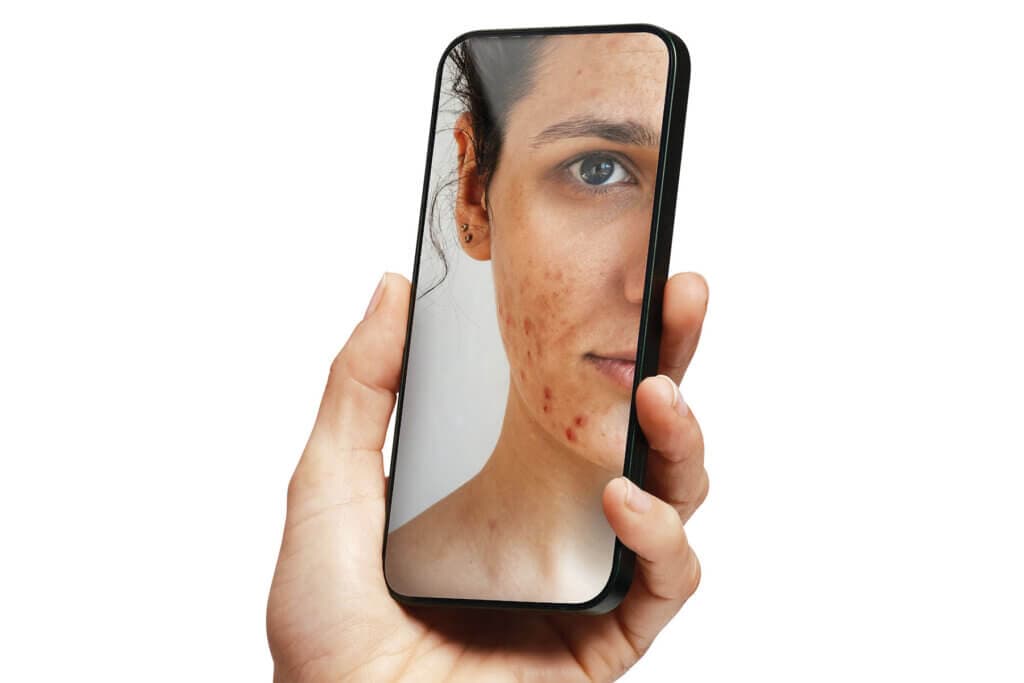 Set, Motion sequence of woman's hand holding a smartphone