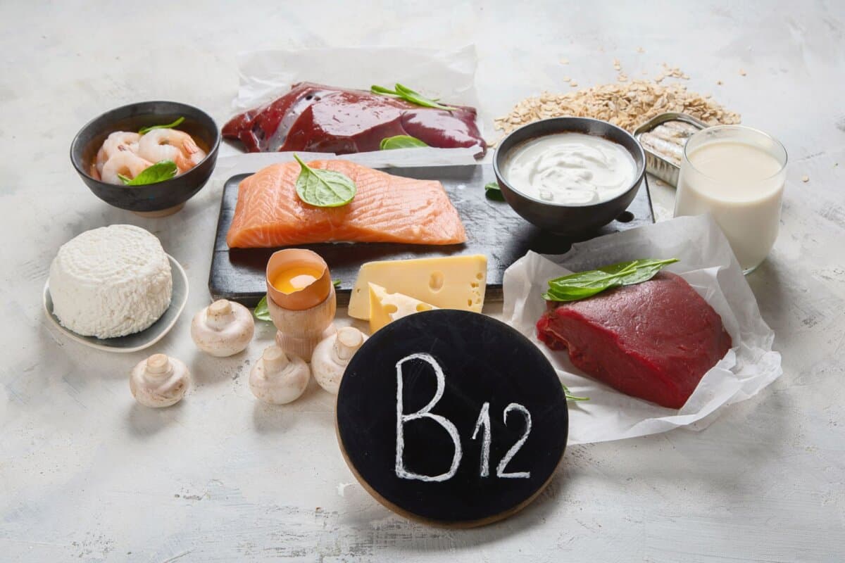 Vitamin B12 ist in allen tierischen Lebensmitteln enthalten.