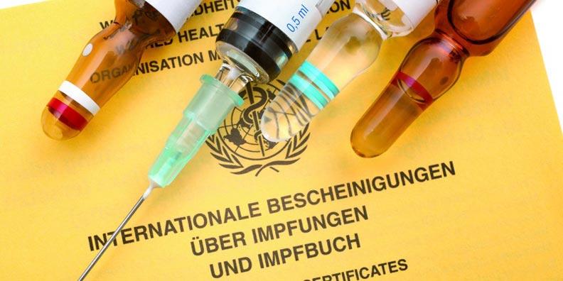 Internationale Bescheinigungen über Impfungen und Impfbuch