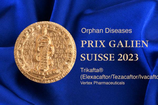 Prix Galien Suisse 2023 Medallie für Kategorie Orphan Diseases